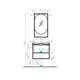 AQUATON Зеркало Лофт Фабрик 50 дуб темный (1A242502LTDU0) 1A242502LTDU0 - фото 308284