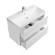 AQUATON Комплект Сканди Тумба под раковину 90 с раковиной Santek Адриана белый матовый/белый глянец (1A2519K0SD010) 1A2519K0SD010