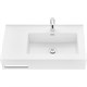AQUATON Раковина Квадро Про 80 R, правая, белая (1A734331QA01R) 1A734331QA01R