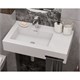 AQUATON Раковина Квадро Про 80 L, левая, белая (1A734431QA01L) 1A734431QA01L