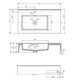 AQUATON Раковина Квадро Про 80 L, левая, белая (1A734431QA01L) 1A734431QA01L