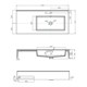 AQUATON Раковина Квадро Про 100 R, правая, белая (1A733231QA01R) 1A733231QA01R