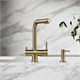 SANCOS Смеситель для кухни Foster с возможностью подключения фильтра для воды, брашированное золото, арт. SC4013BG SC4014BG - фото 311153