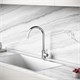 SANCOS Смеситель для кухни из нержавеющей стали Stainless, с поворотным R изливом, арт SC12001SS SC12001SS - фото 311254