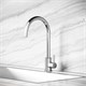 SANCOS Смеситель для кухни из нержавеющей стали Stainless, с поворотным R изливом, арт SC12001SS SC12001SS - фото 311255