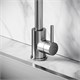 SANCOS Смеситель для кухни из нержавеющей стали Stainless, с поворотным Г изливом, арт SC12002SS SC12002SS - фото 311265