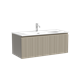 SANCOS Тумба подвесная с рельефным фасадом Code 990х453х400, c одним ящиком оснащенным доводчиками скрытого монтажа с системой Soft close (плавного закрывания), цвет серая платина , арт. CD100GP CD100GP - фото 311549