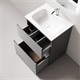SANCOS Тумба напольная с рельефным фасадом Folk Floor 590х445х850, c двумя ящиками оснащенными доводчиками скрытого монтажа с системой плавного закрывания, цвет Ergraut soft, арт.FL60FES FL60FES - фото 311619