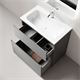 SANCOS Тумба напольная с рельефным фасадом Folk Floor 790х445х850, c двумя ящиками оснащенными доводчиками скрытого монтажа с системой плавного закрывания, цвет Ergraut soft, арт.FL80FES FL80FES - фото 311655