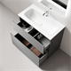 SANCOS Тумба напольная с рельефным фасадом Folk Floor 890х445х850, c двумя ящиками оснащенными доводчиками скрытого монтажа с системой плавного закрывания, цвет Ergraut soft, арт.FL90FES FL90FES - фото 311673