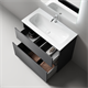 SANCOS Тумба напольная с рельефным фасадом Folk Floor 890х445х850, c двумя ящиками оснащенными доводчиками скрытого монтажа с системой плавного закрывания, цвет Grey soft, арт.FL90FGS FL90FGS - фото 311678