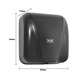 PUFF Электросушитель для рук "Puff-8885" New, антивандальный, черный, 1,8 кВт 1401.393 - фото 312636