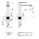 LEMARK Melior Смеситель для раковины средний (LMF-1014B-C), хром LMF-1014B-C - фото 313292