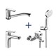 LEMARK Point Комплект смесителей "3 в 1" (LM0381C), хром LM0381C - фото 313293