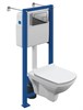 CERSANIT Carina Комплект CARINA XL CO DPL EO slim инсталляция VECTOR кнопка CORNER пластик хром глянцевый (64441) 64441 - фото 313371