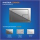 CERSANIT Carina Комплект CARINA XL CO DPL EO slim инсталляция VECTOR кнопка CORNER пластик хром глянцевый (64441) 64441 - фото 313457