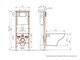 CERSANIT Carina Комплект CARINA XL CO DPL EO slim инсталляция VECTOR кнопка BLICK пластик хром матовый (64440) 64440 - фото 313502
