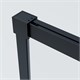 VINCEA Soft 2 Душевая дверь раздвижная ширина 110 см, профиль - черный / стекло - прозрачное VDS-3SO2110CLB - фото 313564