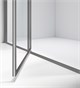 VINCEA Slim 8mm Душевая дверь распашная ширина 120 см, профиль - вороненая сталь / стекло - прозрачное VDP-4SL120CLGM - фото 313683