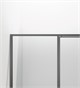 VINCEA Slim 8mm Душевая дверь распашная ширина 120 см, профиль - вороненая сталь / стекло - прозрачное VDP-4SL120CLGM - фото 313684