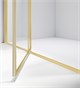 VINCEA Slim 8mm Душевая дверь распашная ширина 120 см, профиль - брашированное золото / стекло - прозрачное VDP-4SL120CLG - фото 313692