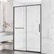 VINCEA Slim Soft Душевая дверь раздвижная ширина 140 см, профиль - вороненая сталь / стекло - прозрачное VDS-1SS140CLGM - фото 314577