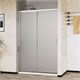 VINCEA City Душевая дверь раздвижная ширина 130 см, профиль - хром / стекло - текстурное VDS-5CT130MT - фото 314636