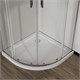 VINCEA City Душевой уголок четверть круга размер 80x80 см, двери раздвижные, профиль - хром / стекло - прозрачное VSQ-5CT800CL - фото 314967