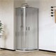 VINCEA City Душевой уголок четверть круга размер 90x90 см, двери раздвижные, профиль - хром / стекло - прозрачное VSQ-5CT900CL - фото 314970