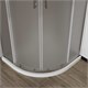 VINCEA City Душевой уголок четверть круга размер 80x80 см, двери раздвижные, профиль - хром / стекло - текстурное VSQ-5CT800MT - фото 314977