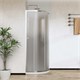 VINCEA City Душевой уголок четверть круга размер 80x80 см, двери раздвижные, профиль - хром / стекло - текстурное VSQ-5CT800MT - фото 314978
