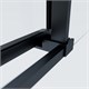 VINCEA Soft 2 Душевой уголок квадратный размер 80x80 см, двери раздвижные, профиль - черный / стекло - прозрачное VSS-3SO2800CLB - фото 315037