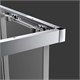 VINCEA Soft Душевой уголок квадратный размер 100x100 см, двери раздвижные, профиль - вороненая сталь / стекло - прозрачное VSS-3SO100CLGM - фото 315053