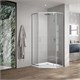 VINCEA Slim-U Душевой уголок пятиугольный размер 90x90 см, двери распашные, профиль - хром / стекло - прозрачное VSP-2SU900CL - фото 315130