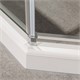 VINCEA Slim-U Душевой уголок пятиугольный размер 90x90 см, двери распашные, профиль - хром / стекло - прозрачное VSP-2SU900CL - фото 315132