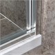 VINCEA Slim-U Душевой уголок прямоугольный размер 100x80 см, двери раздвижные, профиль - хром / стекло - прозрачное VSS-2SU8010CL - фото 315179