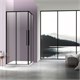 VINCEA Slim-N Душевой уголок квадратный размер 90x90 см, двери раздвижные, профиль - черный / стекло - прозрачное VSS-4SN900CLB - фото 315188