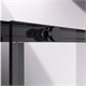 VINCEA Slim-N Душевой уголок прямоугольный размер 100x80 см, двери раздвижные, профиль - черный / стекло - прозрачное VSS-4SN8010CLB - фото 315207