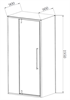 VINCEA Slim-N Душевой уголок прямоугольный размер 120x90 см, двери распашные, профиль - хром / стекло - прозрачное VSR-4SNP9012CL - фото 315391
