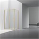 VINCEA Slim 8mm Душевой уголок прямоугольный размер 90x120 см, двери распашные, профиль - брашированное золото / стекло - прозрачное VSR-4SLP9012CLG - фото 315436