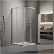 VINCEA Slim 8mm Душевой уголок прямоугольный размер 100x90 см, двери раздвижные, профиль - хром / стекло - прозрачное VSS-6SL9010CL - фото 315540