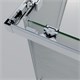 VINCEA Rapid-N Душевой уголок квадратный/прямоугольный размер 90x90 см, двери раздвижные, профиль - хром / стекло - текстурное VSS-3RN1010E10MT - фото 316060