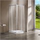 VINCEA Garda Душевой уголок прямоугольный размер 120x80 см, двери раздвижные, профиль - брашированный никель / стекло - прозрачное VSS-1G8012CLBN - фото 316464
