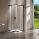 VINCEA Garda Душевой уголок прямоугольный размер 120x80 см, двери раздвижные, профиль - вороненая сталь / стекло - прозрачное VSS-1G8012CLGM - фото 317297