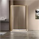 VINCEA Garda Душевой уголок прямоугольный размер 130x90 см, двери раздвижные, профиль - брашированное золото / стекло - прозрачное VSR-1G9013CLG - фото 317372