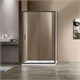 VINCEA Garda Душевой уголок прямоугольный размер 150x80 см, двери раздвижные, профиль - вороненая сталь / стекло - прозрачное VSR-1G9015CLGM - фото 317387