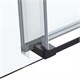 VINCEA Como Soft Душевой уголок прямоугольный размер 130x80 см, двери раздвижные, профиль - черный / стекло - прозрачное VSR-1CS8013CLB - фото 317460