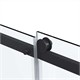 VINCEA Como Soft Душевой уголок прямоугольный размер 150x80 см, двери раздвижные, профиль - черный / стекло - прозрачное VSR-1CS8015CLB - фото 317501