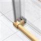 VINCEA Slim Soft Душевой уголок прямоугольный размер 120x90 см, двери раздвижные, профиль - брашированное золото / стекло - прозрачное VSR-1SS9012CLG - фото 317789