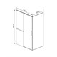 VINCEA Slim Soft Душевой уголок прямоугольный размер 150x90 см, двери раздвижные, профиль - черный / стекло - прозрачное VSR-1SS9015CLB - фото 317860